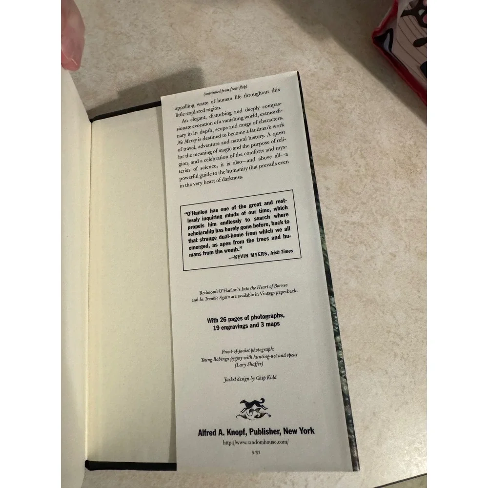 No Mercy Journey to the Heart of the Congo Redmond O'Hanlon Hardcover 1997 Book